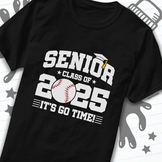 Honkbal Team Klasse van 2025 Afstuderen Senior 202 T-shirt