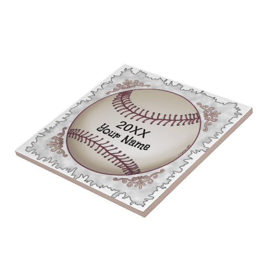 Honkbal Tegeltje (Zijkant)