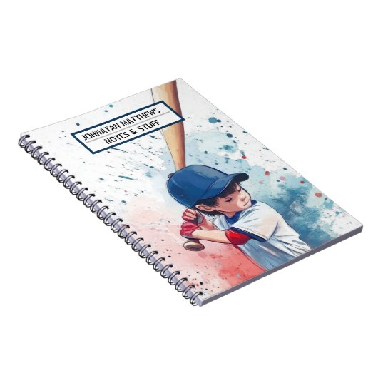 Honkbal terug naar school sport Foto Notitieboek (Rechterzijde)