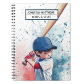 Honkbal terug naar school sport Foto Notitieboek (Voorkant)