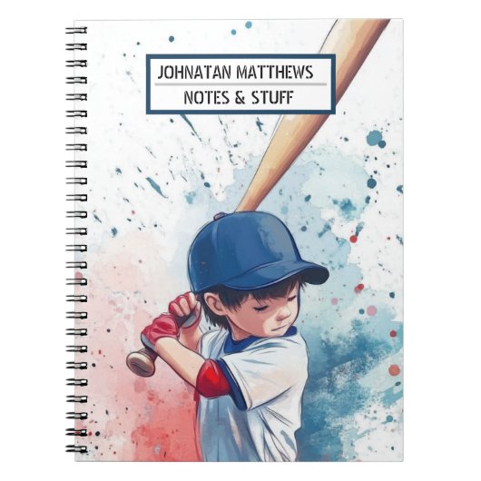 Honkbal terug naar school sport Foto Notitieboek (Voorkant)