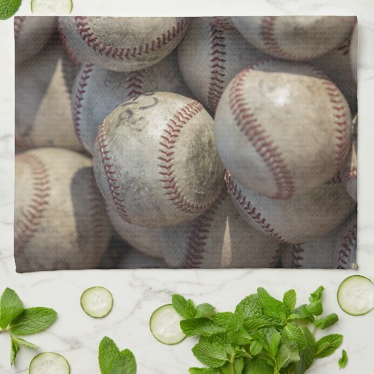 Honkbal Theedoek (Gevouwen)