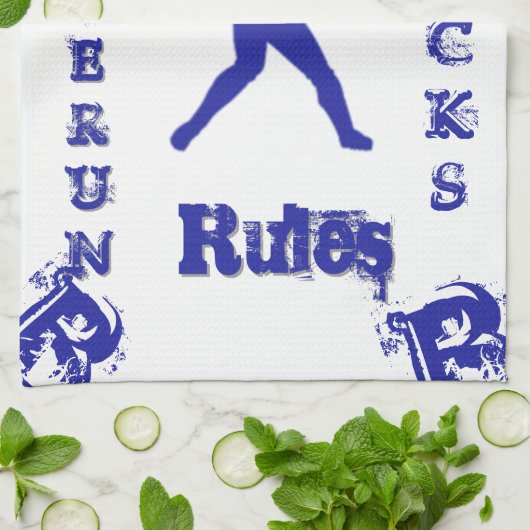 Honkbal Theedoek (Gevouwen)