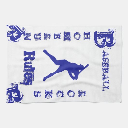 Honkbal Theedoek (Horizontaal)