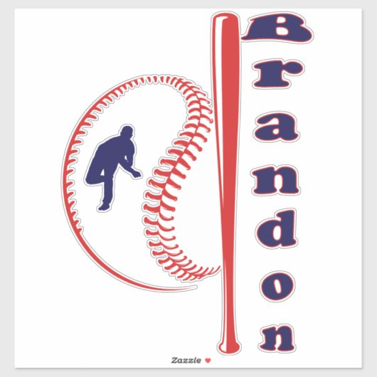 Honkbal Thema All-Star Sports Sticker (Vel)