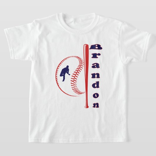Honkbal Thema All-Star Sports T-shirt (Laagn)