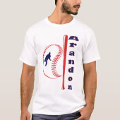 Honkbal Thema All-Star Sports T-shirt (Voorkant)