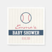 Honkbal thema Baby shower servetten (Voorkant)