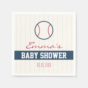 Honkbal thema Baby shower servetten