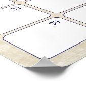 Honkbal Thema Baby Verjaardag Voorspelling Kalende Poster (Hoek)