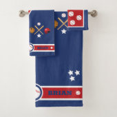 Honkbal thema bad handdoek (Insitu)