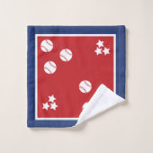 Honkbal thema bad handdoek (Wasdoekje)