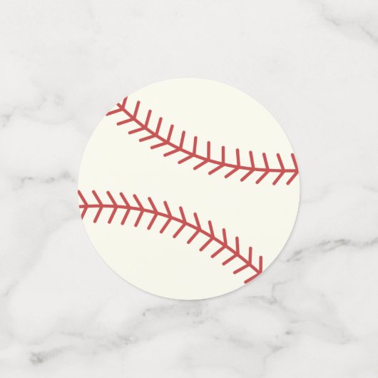 Honkbal thema confetti (Kleine voorkant)