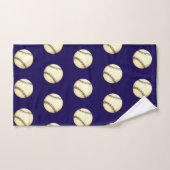 Honkbal Thema Donkerblauw Bad Handdoek (Handdoek)