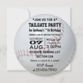 Honkbal Thema Feest Kaart (Voorkant)