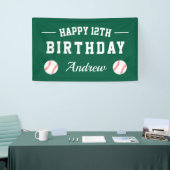 Honkbal thema Happy Birthday party custom Spandoek (Beurs)
