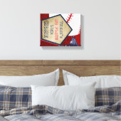 Honkbal thema jongens kamer decor canvas afdruk (Insitu (Slaapkamer))