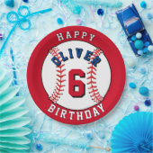 Honkbal thema Kids Verjaardagsfeest Papieren Bordje (Feest)