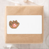 Honkbal thema label -- beschrijf / print erop (Insitu)