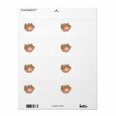 Honkbal thema label -- beschrijf / print erop (Full Sheet)