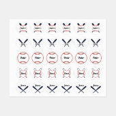 Honkbal thema. labels (Vel)