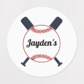 Honkbal thema. labels (Design 1)