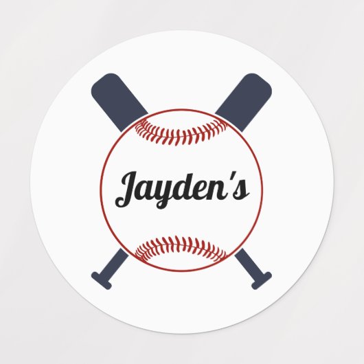 Honkbal thema. labels (Design 1)