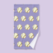 Honkbal Thema Lavendel Bad Handdoek (Handdoek)