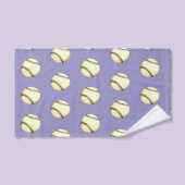 Honkbal Thema Lavendel Bad Handdoek (Handdoek)