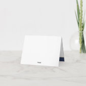 Honkbal Thema Party Elegant Navy Blauw en Goud Th Bedankkaart (Achterkant)