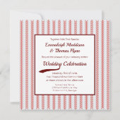 Honkbal Thema Sport Plein Huwelijk Kaart (Voorkant)