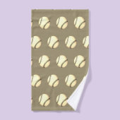 Honkbal Thema Taupe Bad Handdoek (Handdoek)