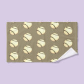 Honkbal Thema Taupe Bad Handdoek (Handdoek)