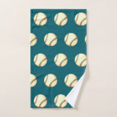 Honkbal Thema Teal Bad Handdoek (Handdoek)