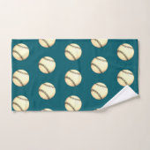 Honkbal Thema Teal Bad Handdoek (Handdoek)