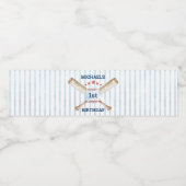 Honkbal Thema Verjaardag Party Water Bottle Label Waterfles Etiket (Enkel label)