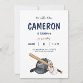 Honkbal Thema Verjaardag uitnodiging (Voorkant)