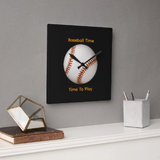 Honkbal Tijd, Tijd om Zwart te Spelen  Vierkante Klok