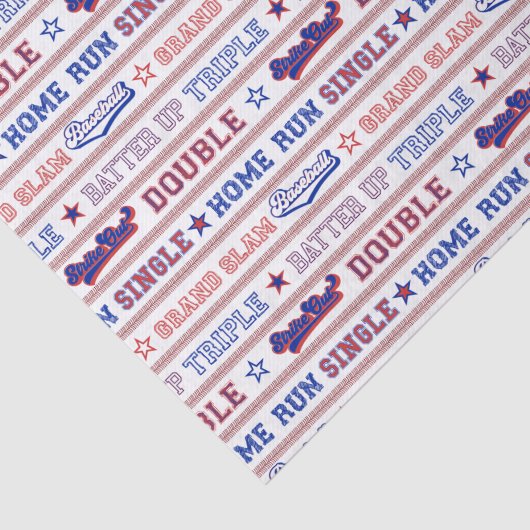 Honkbal Tissuepapier (Detail)