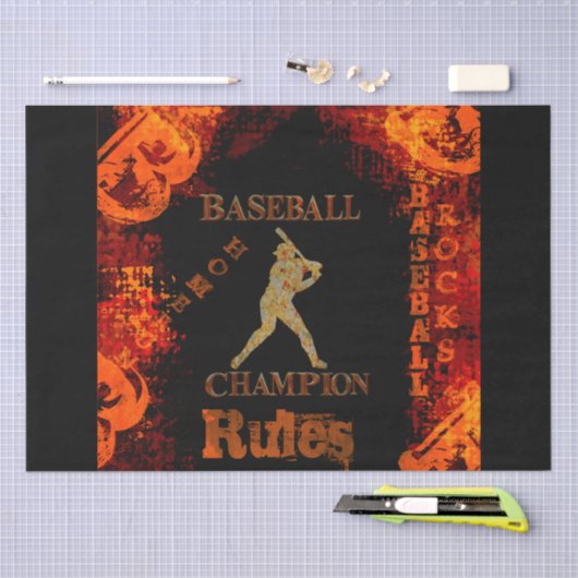 Honkbal Tissuepapier (Craft)