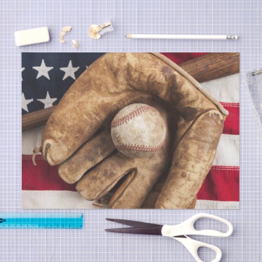 honkbal tissuepapier (Craft)