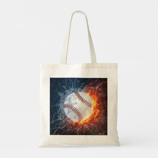 honkbal tote bag (Achterkant)