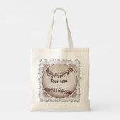 Honkbal Tote Bag (Achterkant)