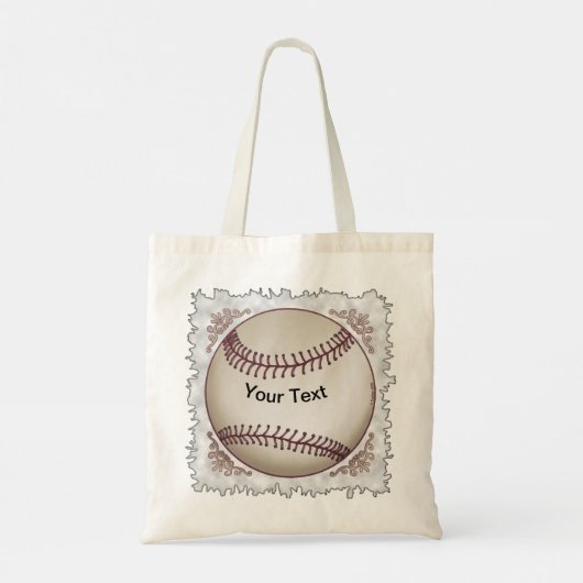 Honkbal Tote Bag (Achterkant)