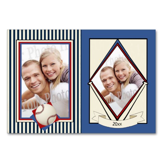 Honkbal trouwruilkaarten kaart (Voorkant)