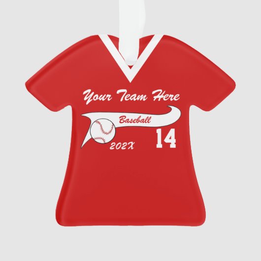 Honkbal trui met kleurverandering ornament (voorkant)