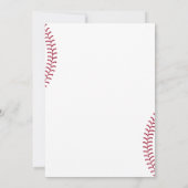 Honkbal Tweede 2e verjaardagsfeestje Kaart (Achterkant)