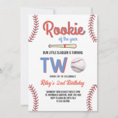 Honkbal Tweede Verjaardag Rookie van het Jaar 2 Ja Kaart (Voorkant)