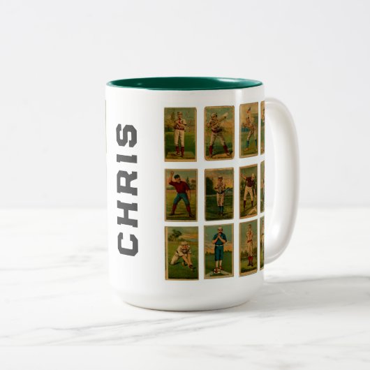  honkbal tweekleurige koffiemok (Voorkant rechts)