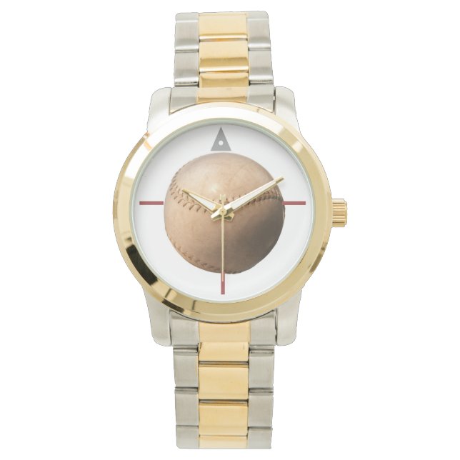 Honkbal Two-Tone horloge (Voorkant)